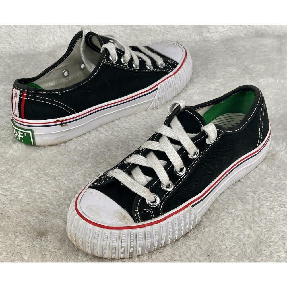 PF Flyers Center Low Top Reissue Retro Sneaker Men Sz 4 W 5.5 Black MC2002BK